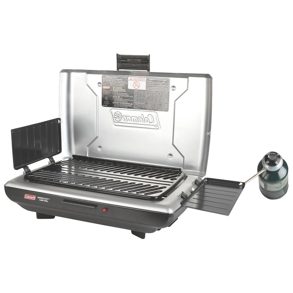 1 Burner Portable Grill Black/Silver, Grey