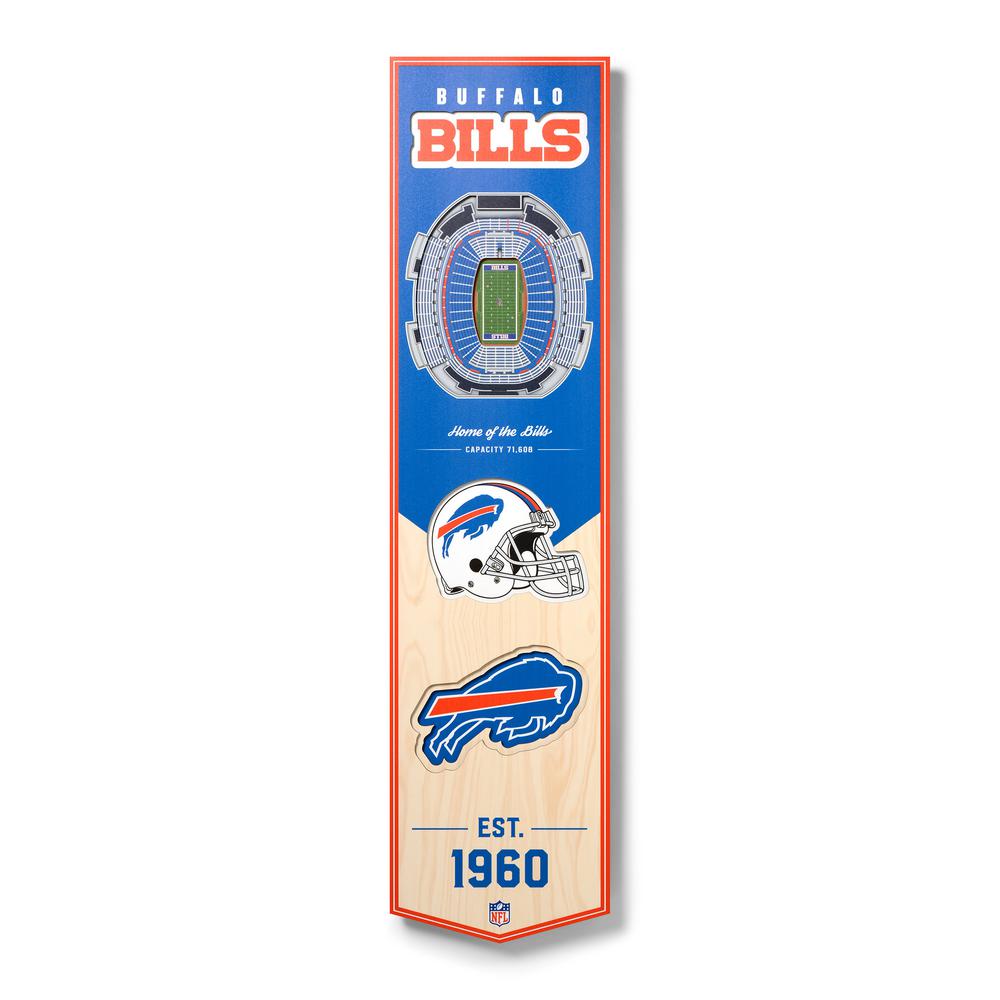 8 x 32 Inches YouTheFan NCAA 3D Stadium Banner