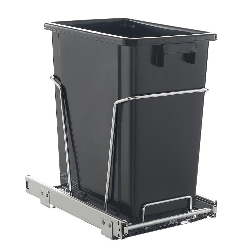 Simplehuman 30 Liter Commercial Grade Under Counter Pull Out Trash 17 Qt Black Pull Out Trash Can
