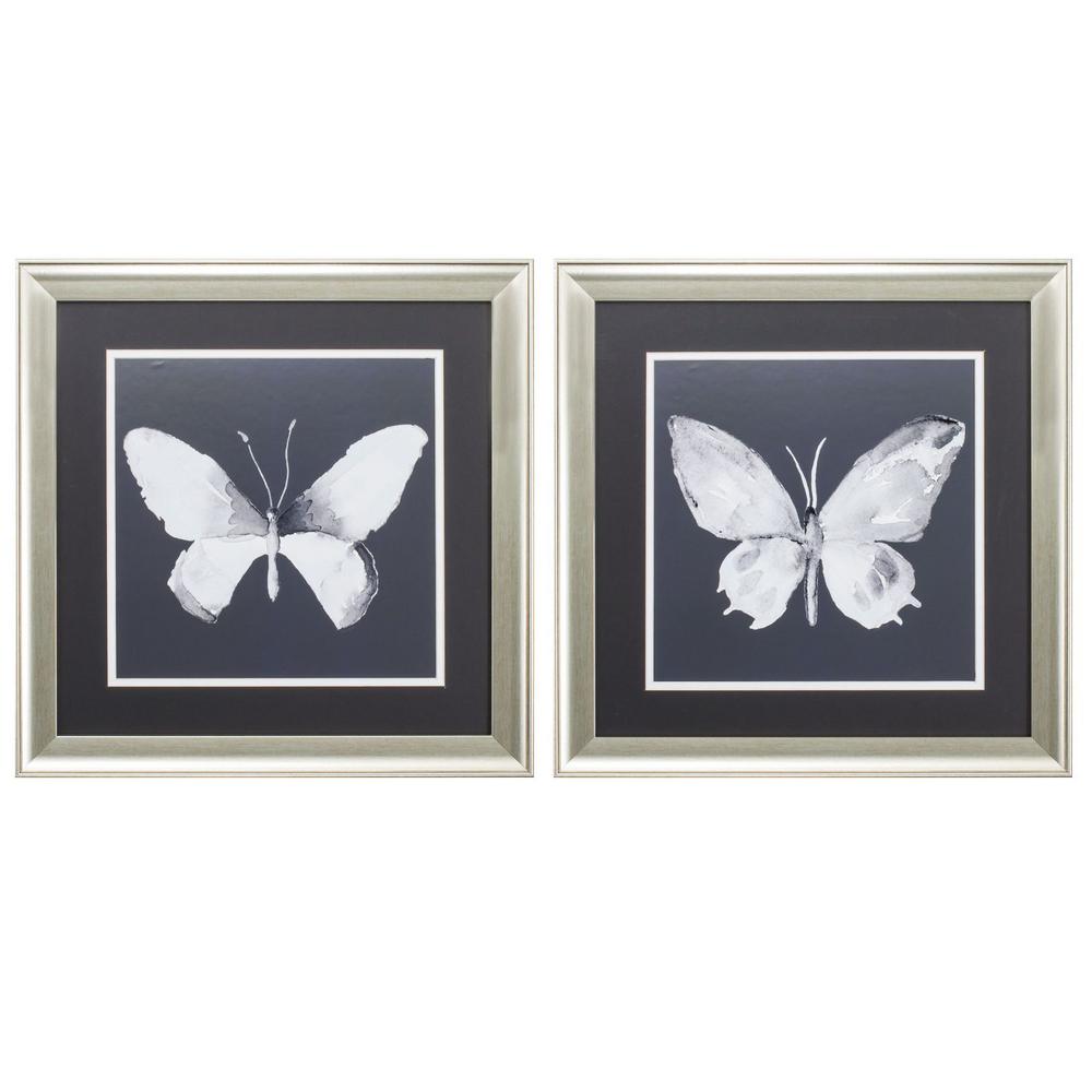 HomeRoots Victoria Brushed Silver Gallery Frame (Set of 2)365276 The