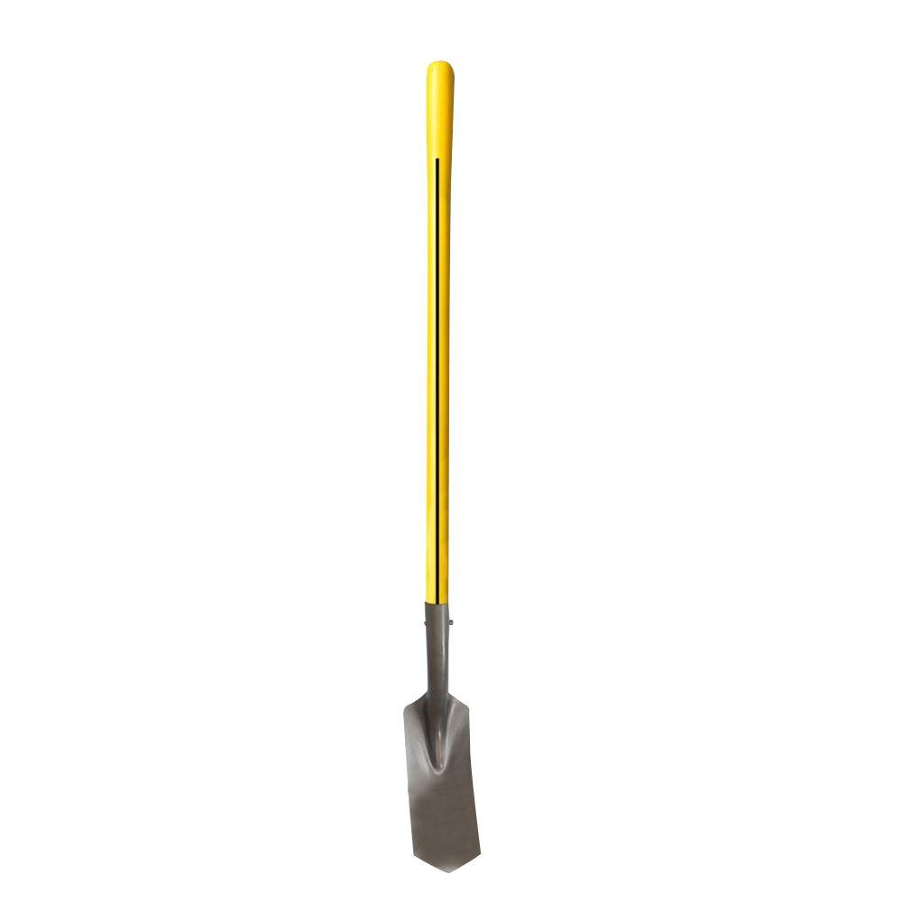 Photo 1 of 48 in. Fiberglass Handle 14 in. Gauge 3 in. V-Type Blade Trenching Shovel