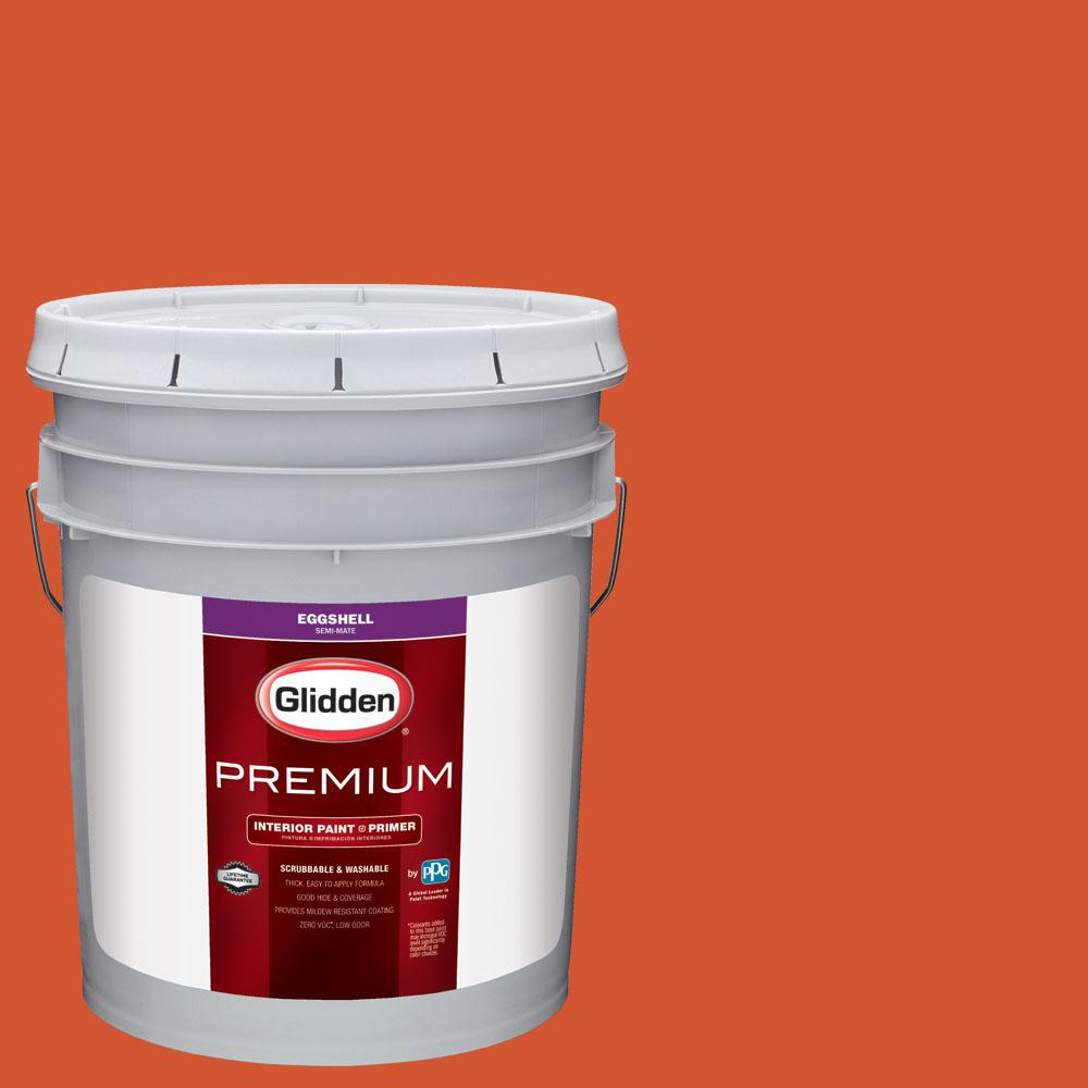 Glidden Premium 5 Gal Nfl 133h Tampa Bay Buccaneers Dark Orange Nfl 133h Tampa Bay Buccaneers Dark Orange Eggshell Interior