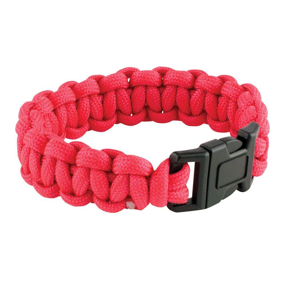 Crown Bolt 9 In Red Paracord Bracelet 56465 The Home Depot Red Paracord Bracelet