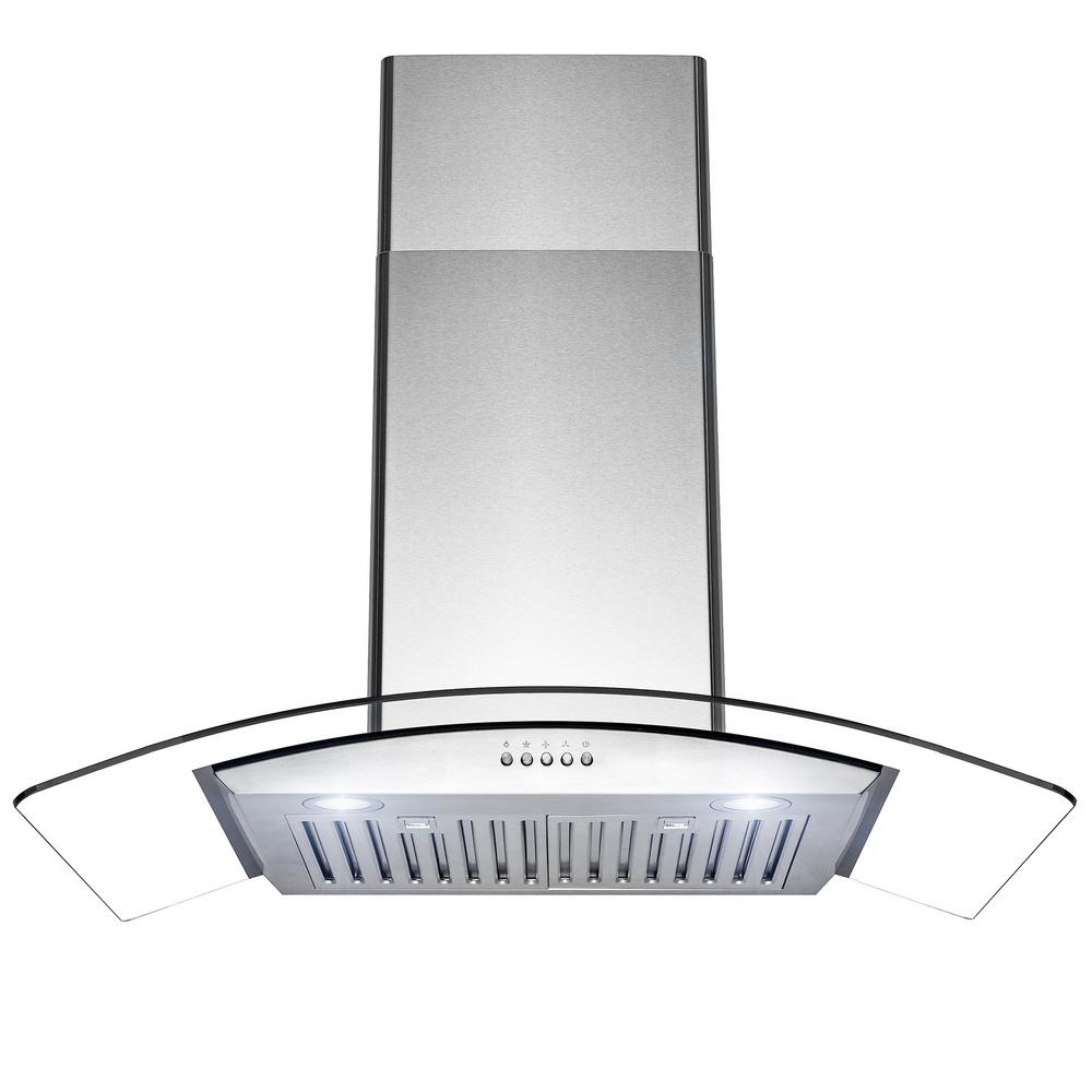 Golden Vantage 36 in. 400 CFM Convertible Wall Mount Range Hood with ...