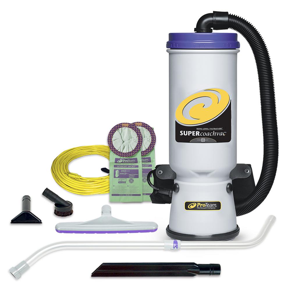 ProTeam Super HalfVac Pro Hip Vacuum 6 Quart Shoulder Vacuum Portable