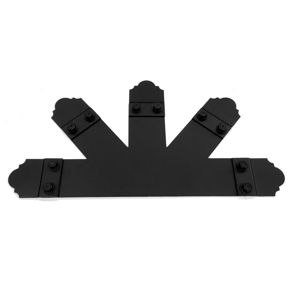 OWT Ornamental Wood Ties 26 inch x 18 inch 10:12 Pitch Black Galv. Steel Truss... by OWT Ornamental Wood Ties
