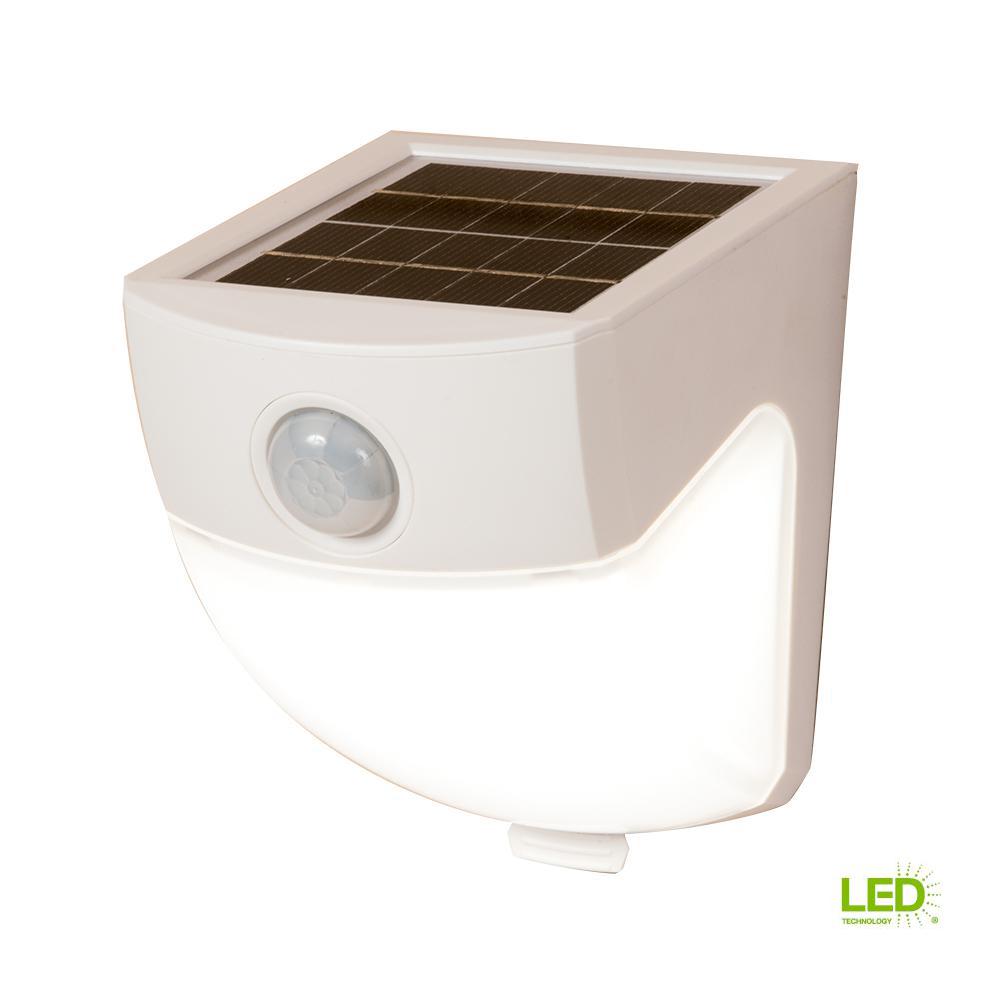 Spotlights Flood Lights Outdoor Security Lighting The Home Depot 120 Degree White Motion Activated Sensor Outdoor Solar Powered Wedge Security