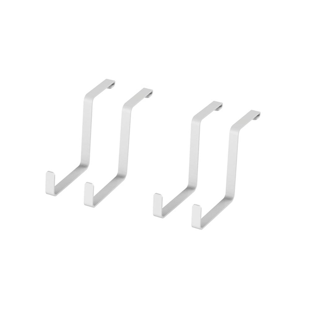 Newage Products Versarac 4 In W X 8 5 H 14 D Ceiling D Ceiling Mounted Steel Accessory Garage Hook S Hooks In White 4 Piece