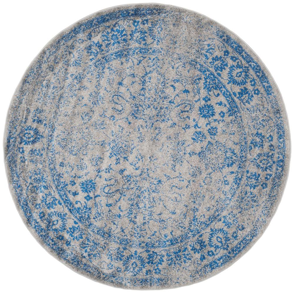 Safavieh Adirondack Grey/Blue 6 Ft. X 6 Ft. Round Area Rug-ADR109A-6R ...