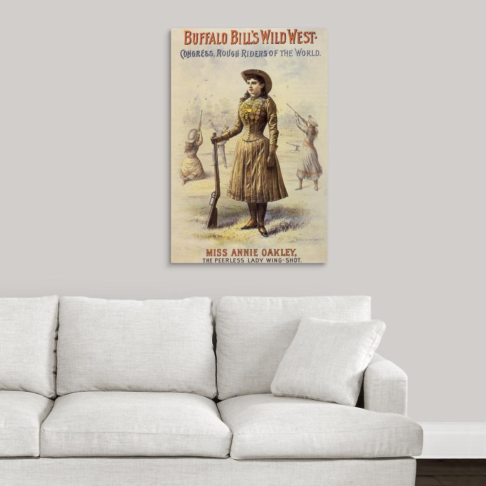 Greatbigcanvas Annie Oakley By Pictures Now Canvas Wall Art