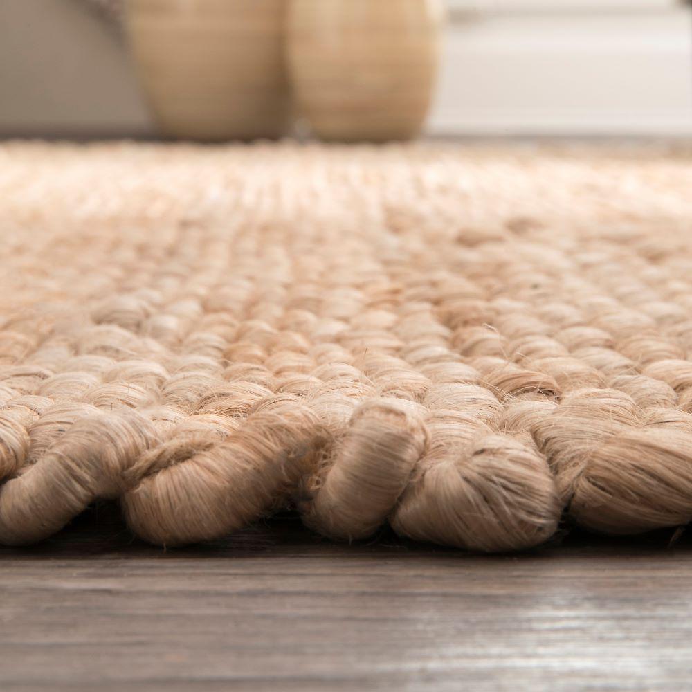 Nuloom Hailey Farmhouse Solid Jute Tan 8 Ft X 10 Area Rug Nuloom Hailey Farmhouse Solid Jute Tan