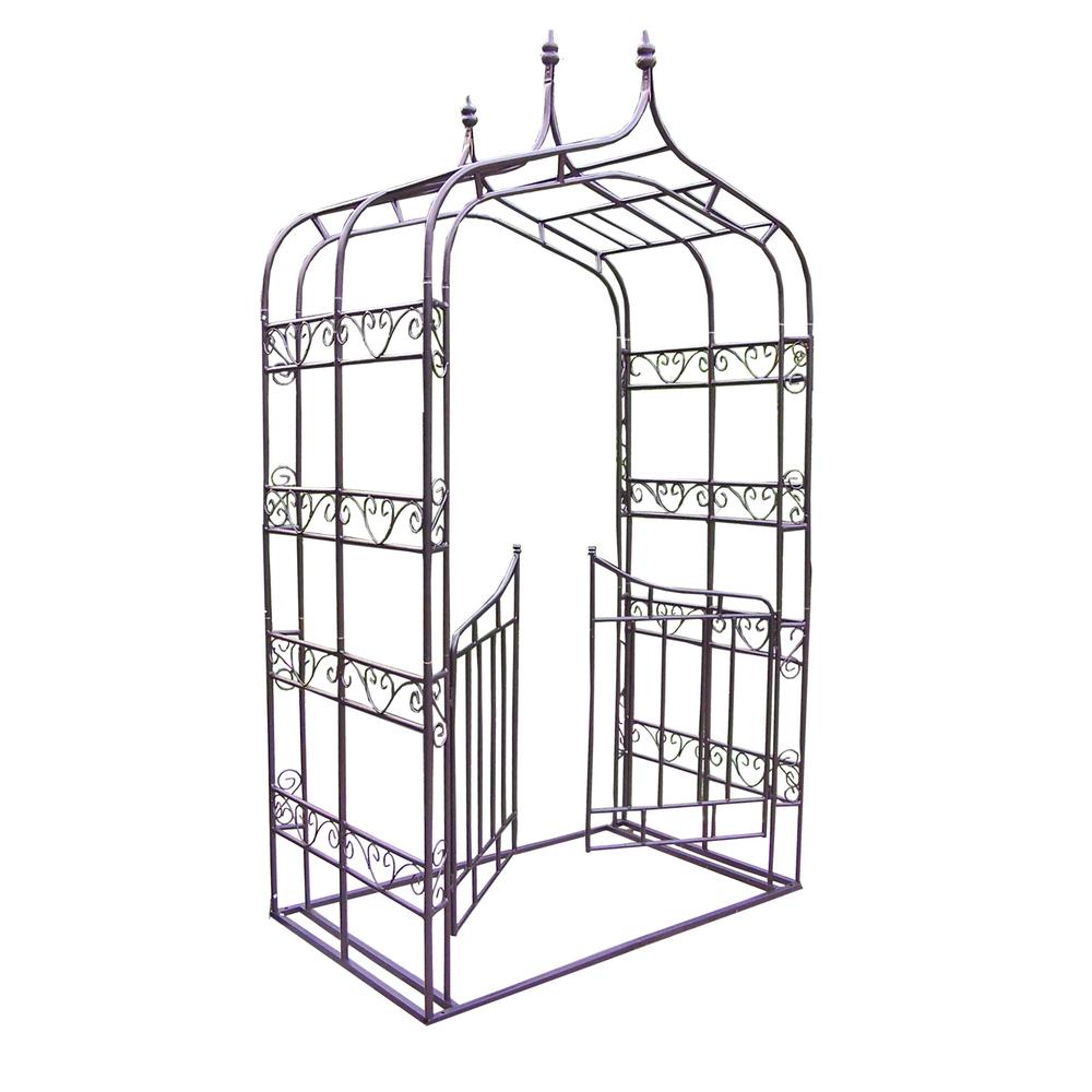 arbor arbors gate metal vinyl garden depot gothic trellises florence