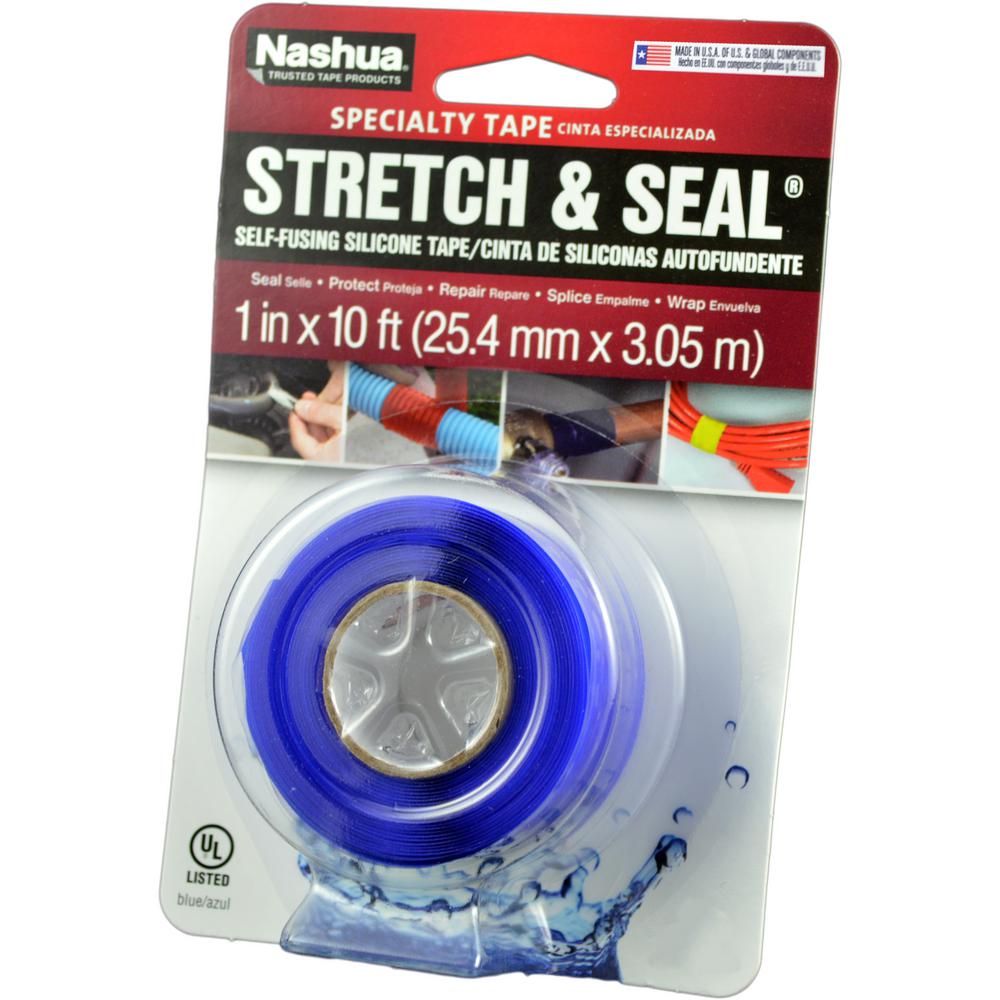 Nashua Tape 1 inch x 3.33 yd. Stretch and Seal Self-Fusing Silicone Tape in Blue by Nashua Tape