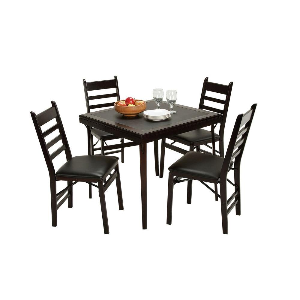Cosco Woodcrest Brown Folding Chair Set Of 2 37273esp2e