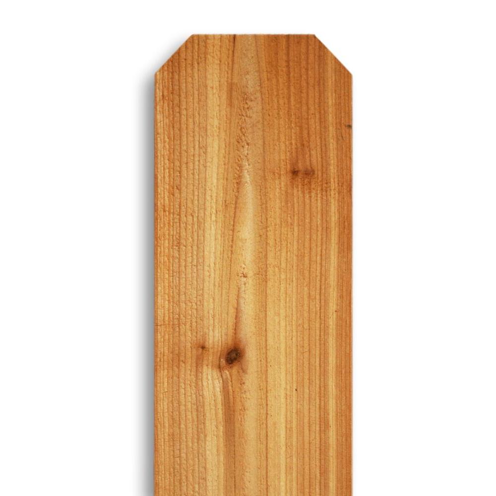 Download 3/4 in. x 5-1/2 in. x 6 ft. Cedar Dog-Ear Fence Picket ...