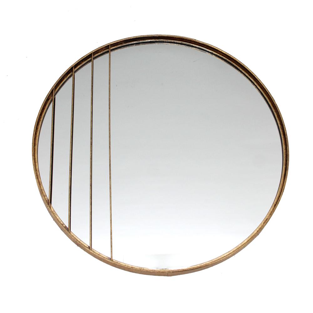 Corte Gold Round Mirror