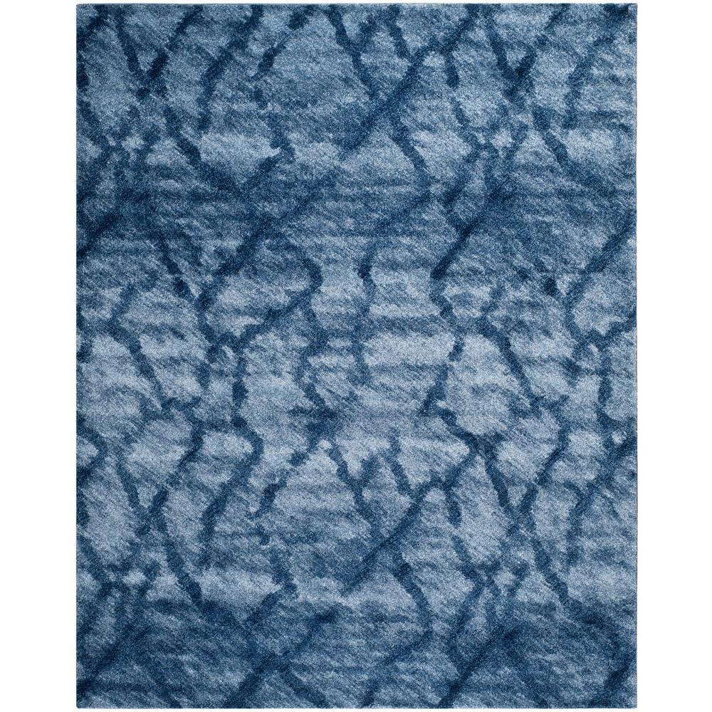 Safavieh Retro Blue/Dark Blue 8 ft. x 10 ft. Area RugRET214465708