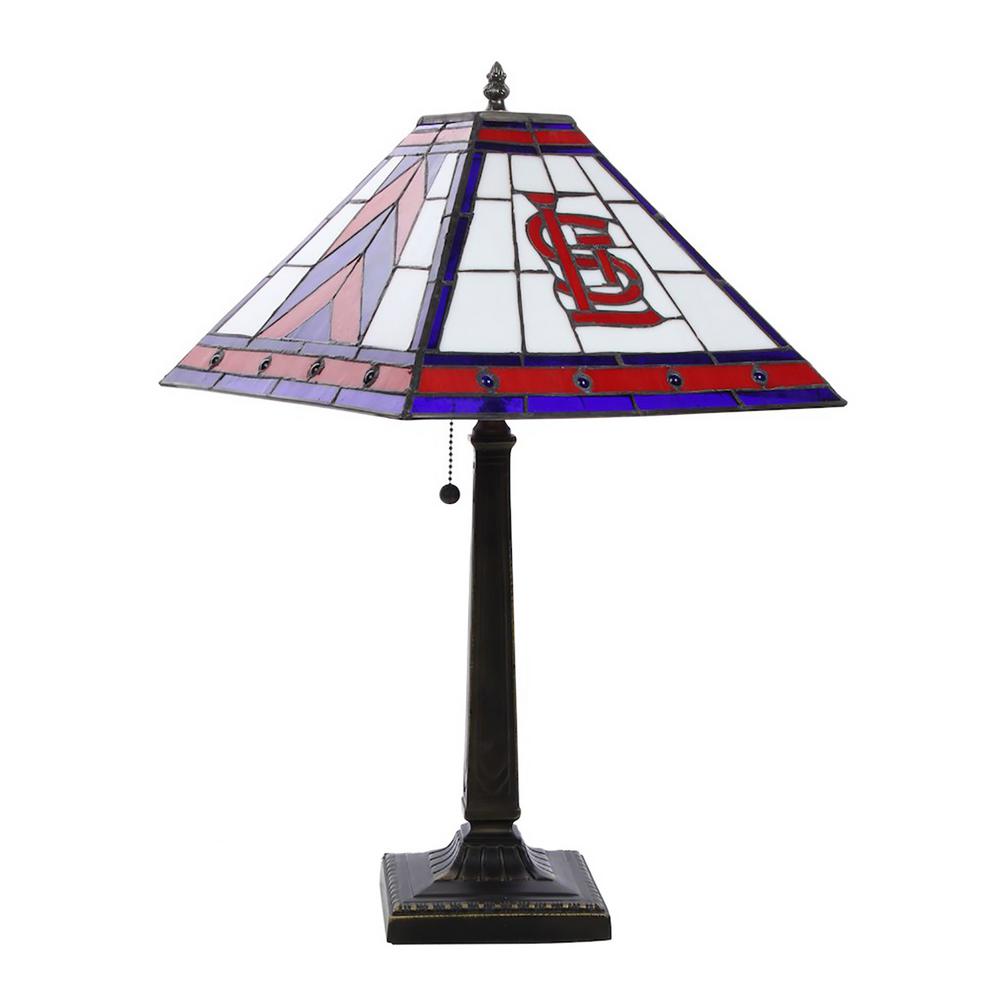 Memory Company Louisville Cardinals Stained Glass Table Lamp