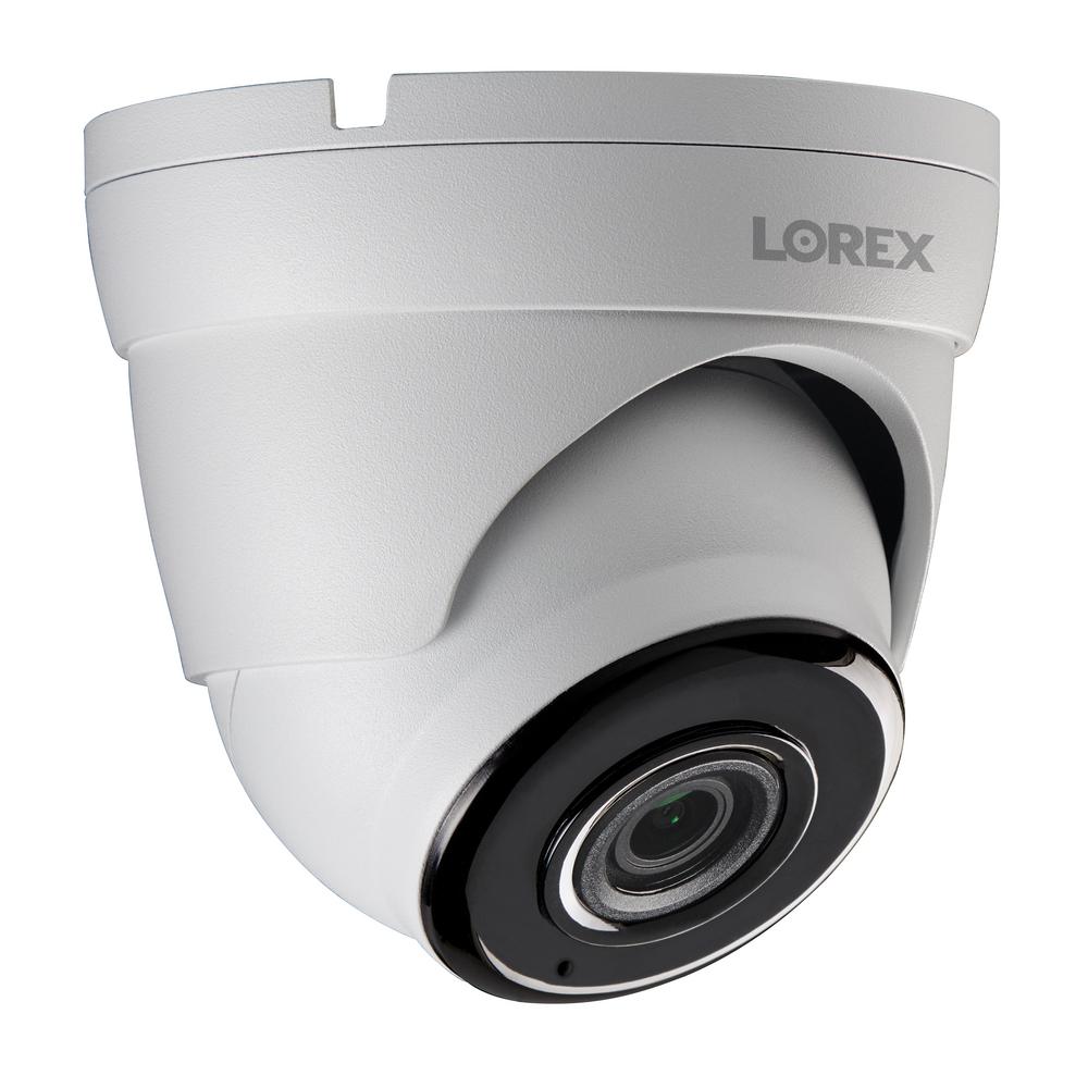 Lorex Add On 4k Camera Wired Outdoor Dome Security Camera With Color Night Vision C831cd The Home Depot