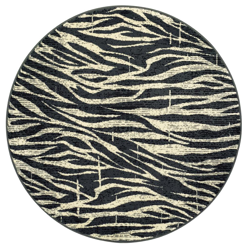 Lr Resources Adana White Anthracite 4 Ft X Plush Round Indoor Lr Resources Adana White Anthracite 4 Ft X Plush Round Indoor