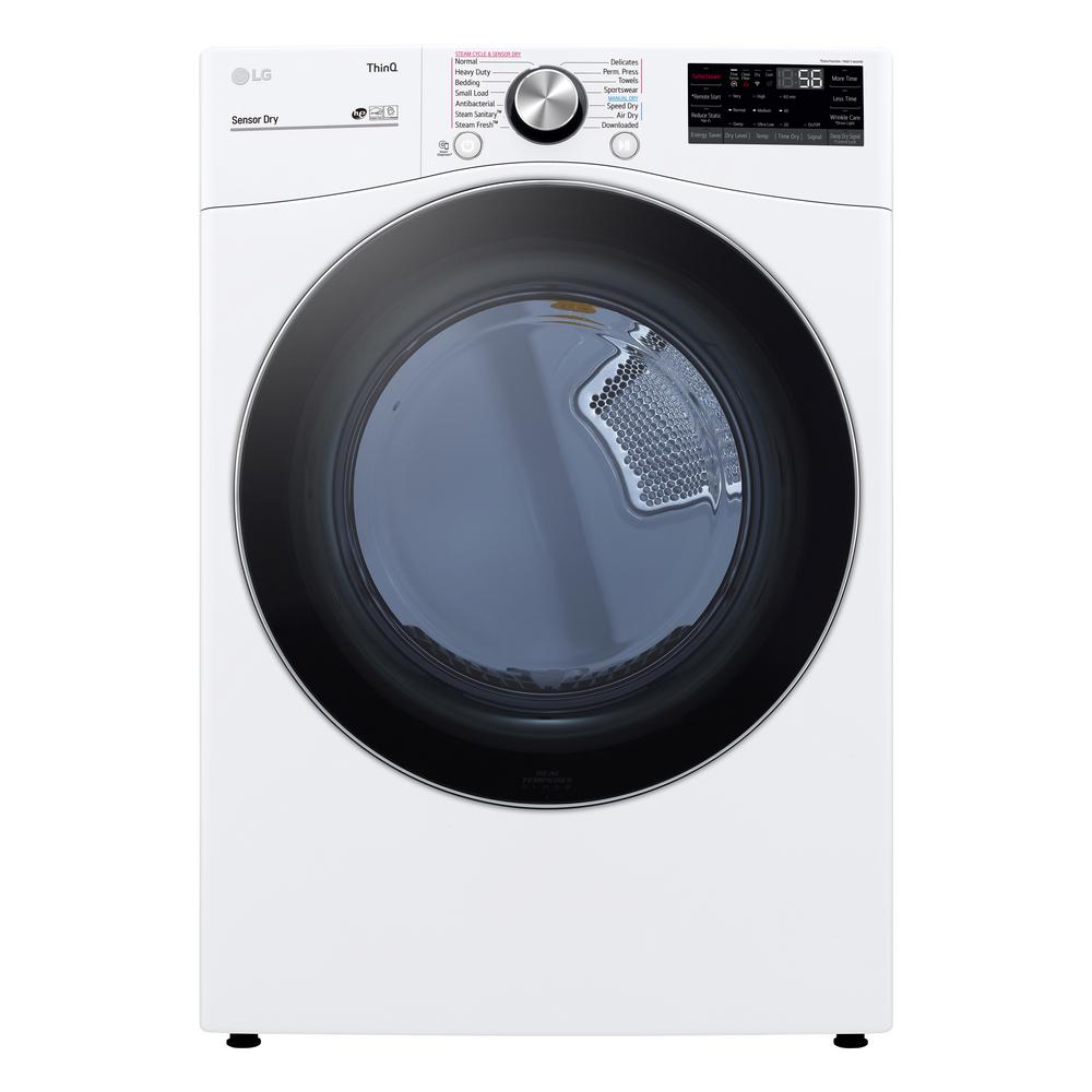 LG Electronics 7.4 cu. ft. White Ultra Large Capacity Gas Dryer with