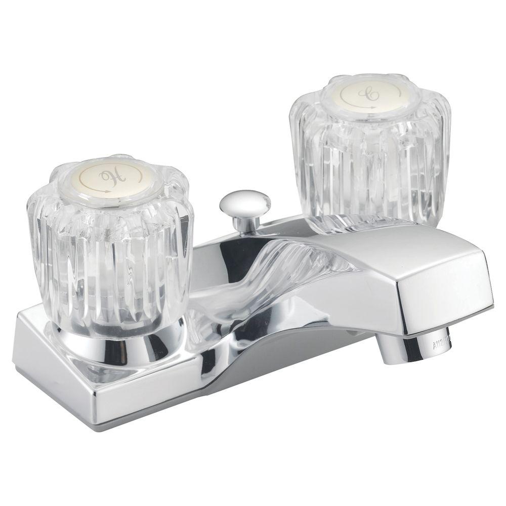 EZFLO Traditional Collection 4 in. Centerset 2Handle Washerless