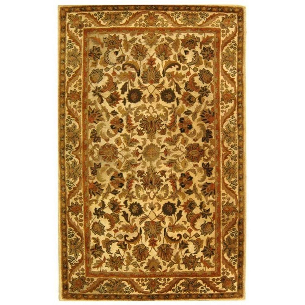 Safavieh Antiquity Gold 5 ft. x 8 ft. Area RugAT52D5 The Home Depot