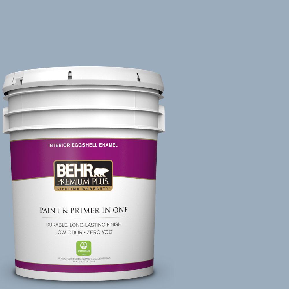 BEHR Premium Plus 5-gal. #560F-4 Russian Blue Zero VOC Eggshell ...