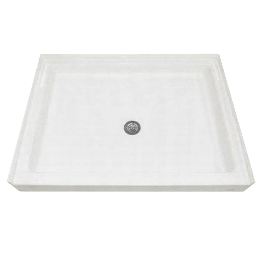 Fin Pan PreFormed 48 in. x 48 in. Single Threshold Shower Base in Gray