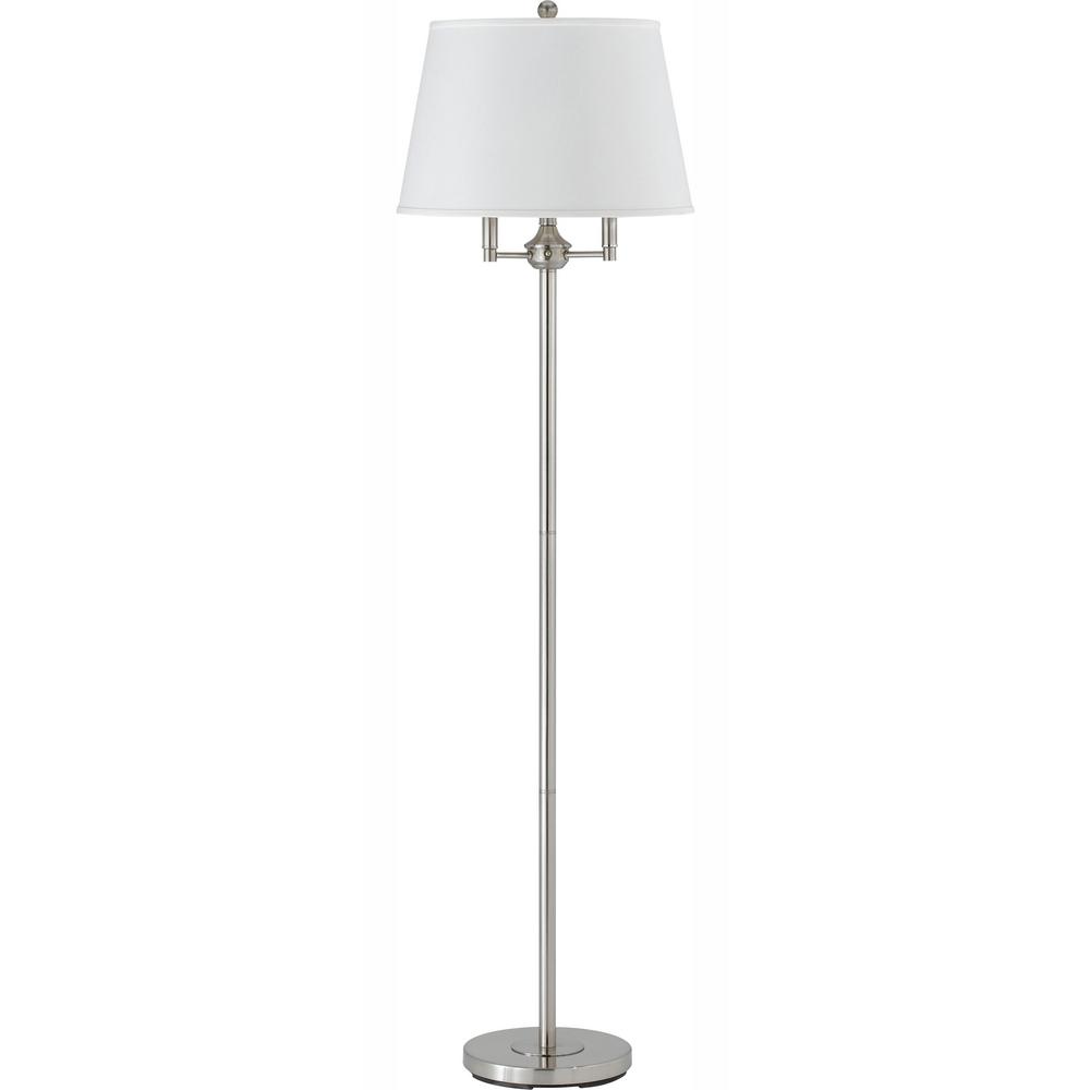 Cal Lighting 62 In Six Way Andros Floor Lamp Brushed Steel Bo Six Way Andros Floor Lamp In Brushed Steel