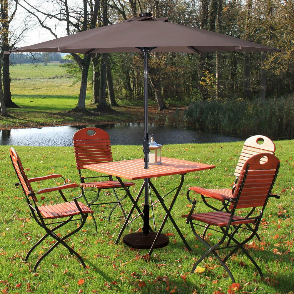 red sun umbrella