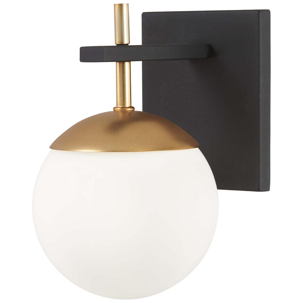 Alluria 1 Light Weathered Black With Autumn Gold Accents Sconce Alluria 1 Light Weathered Black With Autumn Gold Accents Sconce