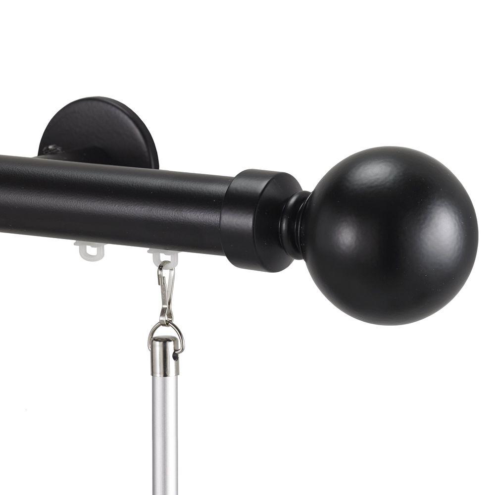 Art Decor Tekno 25 Decorative 96 In Traverse Rod Distressed Wood Art Decor Tekno 25 Decorative 96 In Traverse Rod Distressed Wood With Ball 28 Finial I 04 5082 Dw The Home Depot