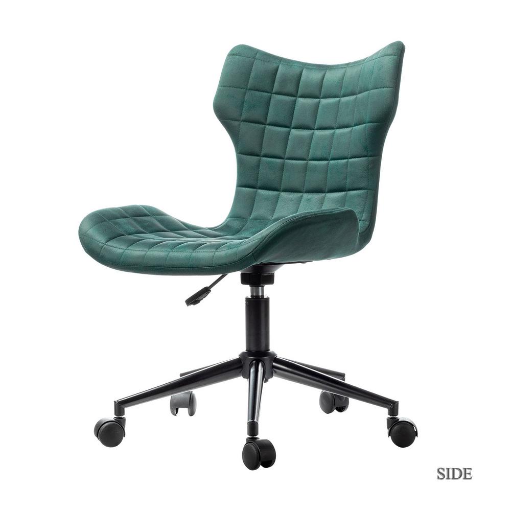 JAYDEN CREATION Argos Green Swivel Task Chair with Tufted Back-HOFJY0094-GREEN - The Home Depot