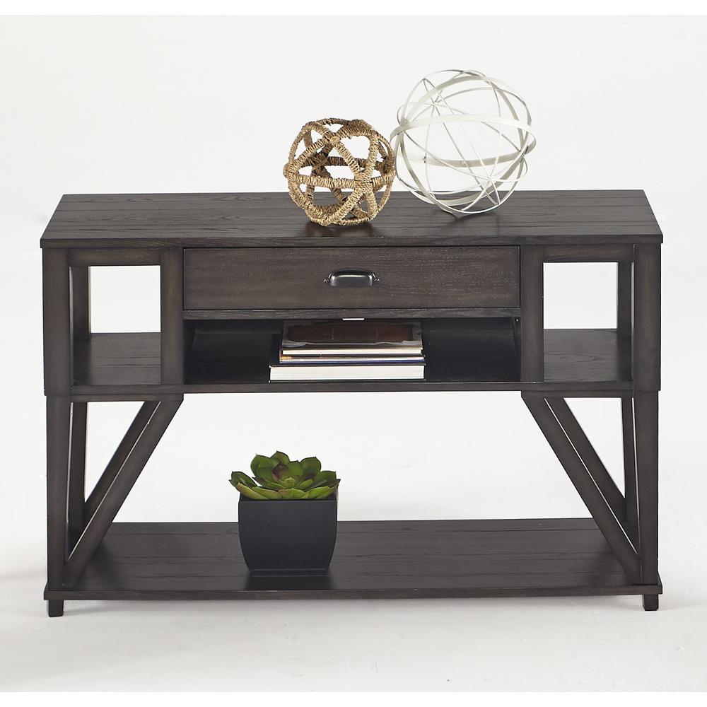 Progressive Furniture Consort Midnight Oak Sofa Console Table T425 Progressive Furniture Consort Midnight Oak Sofa Console Table