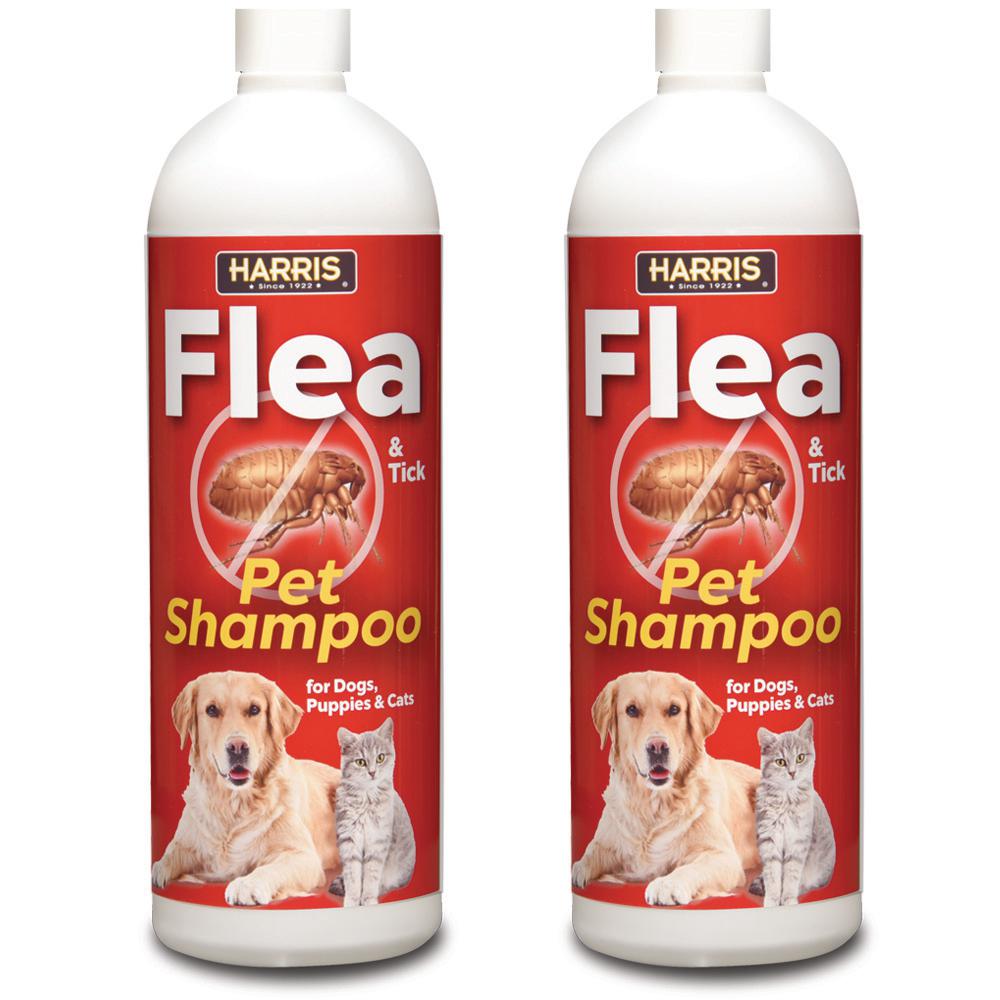 Harris 16 Oz Flea And Tick Pet Shampoo 2 Pack 2fts 16 The Home Depot