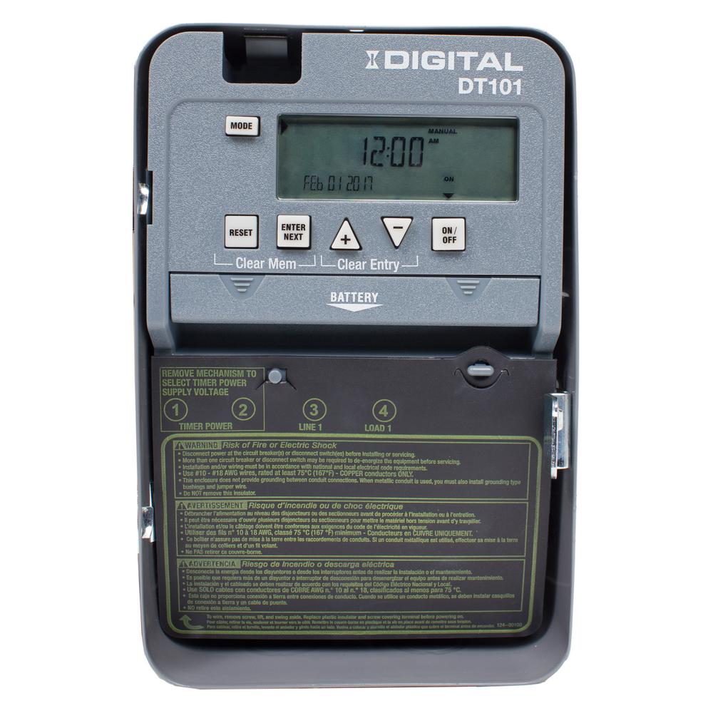 20 Amp 24-Hour SPST 1-Circuit Digital Time Switch with Indoor Enclosure