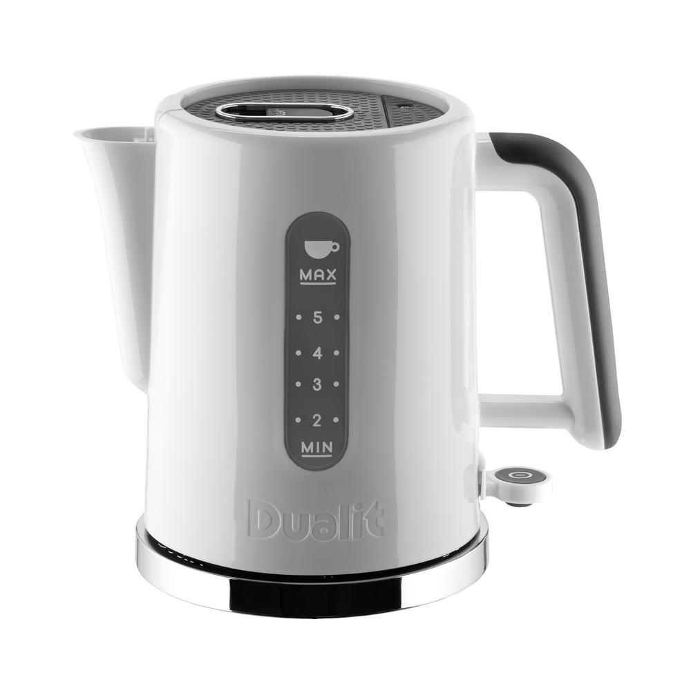 Dualit Studio White/Grey Electric Kettle 72142 The Home Depot
