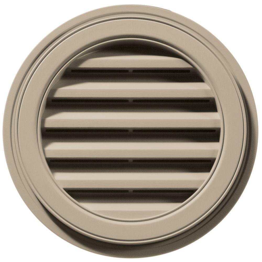 Builders Edge 18 in. Round Gable Vent in Clay120031818085 The Home Depot