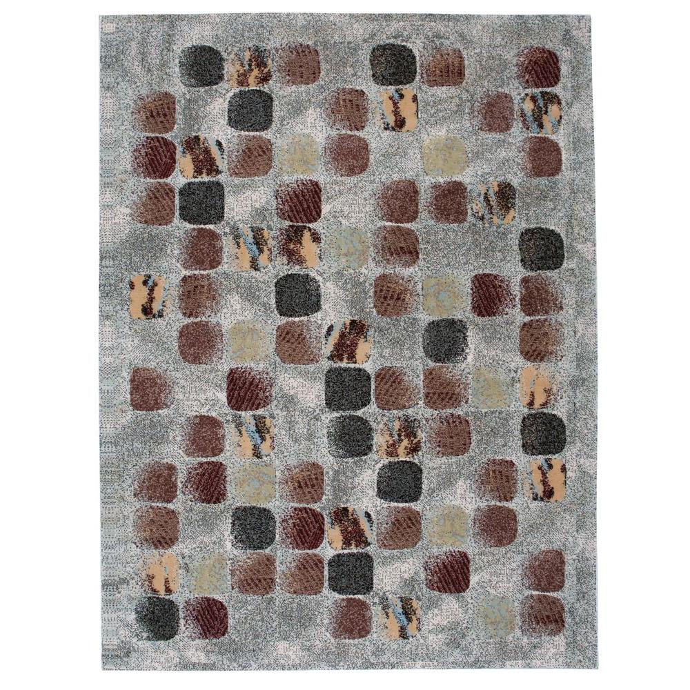 Nourison Overstock Modesto Cobblestone Beige 7 ft. 10 in. x 10 ft. 6 in. Area Rug182975 The