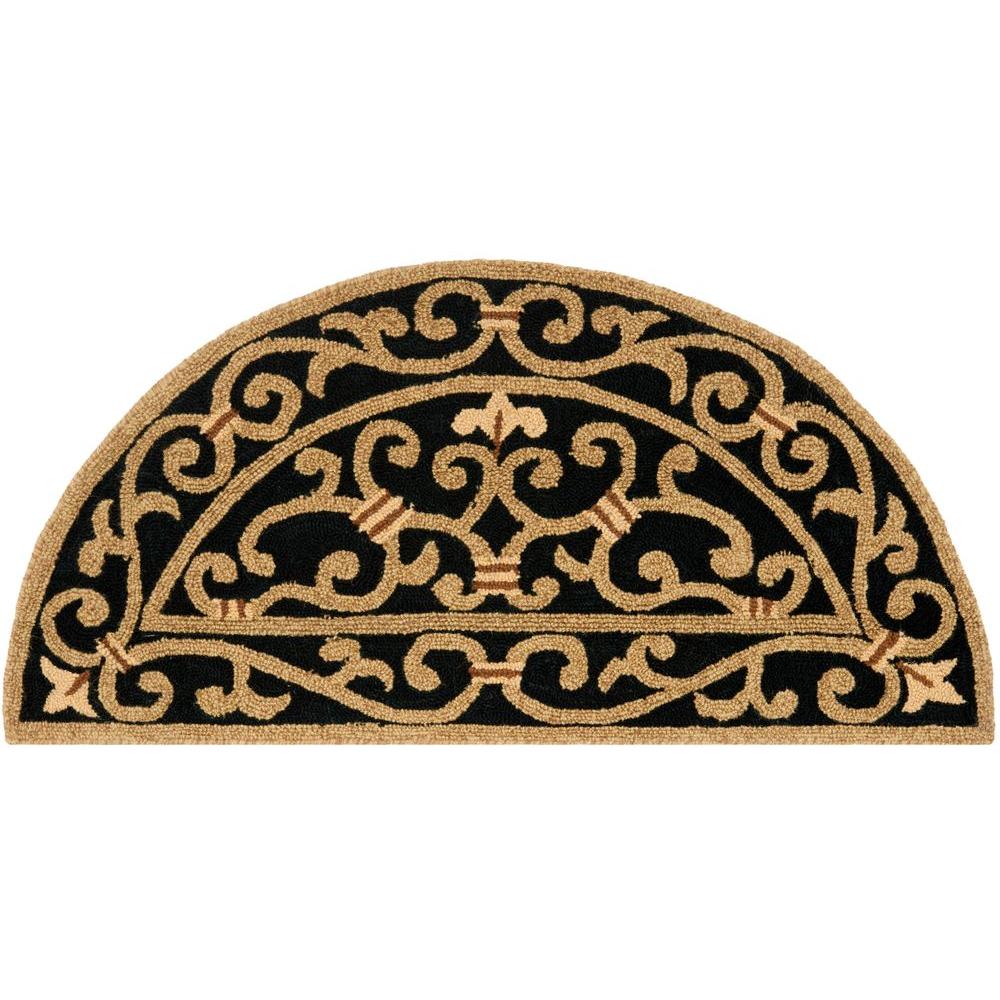 Semicircle Area Rugs The Home Depot Half Moon Area Rug