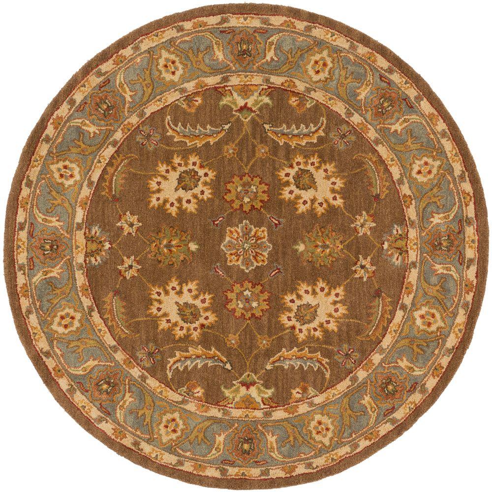 Artistic Weavers Middleton Emerson Chocolate 6 ft. x 6 ft. Round Indoor ...