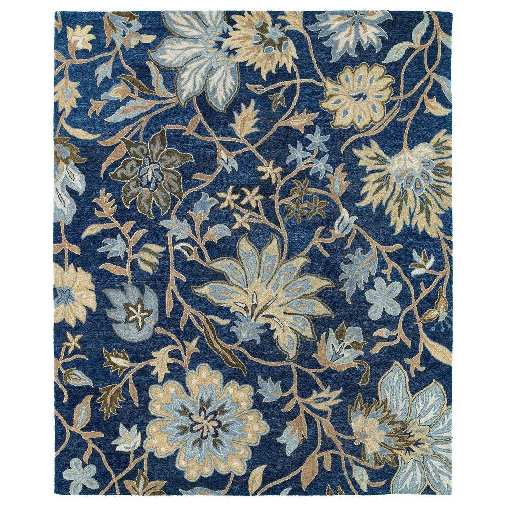 Kaleen Brooklyn Brody Blue 5 ft. x 7 ft. 6 in. Area Rug ...