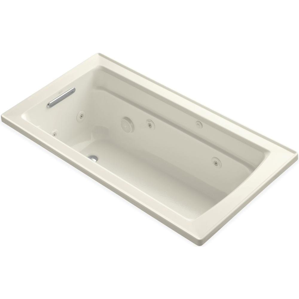 KOHLER Archer 5 ft. Acrylic Rectangular Drop-in Whirlpool ...