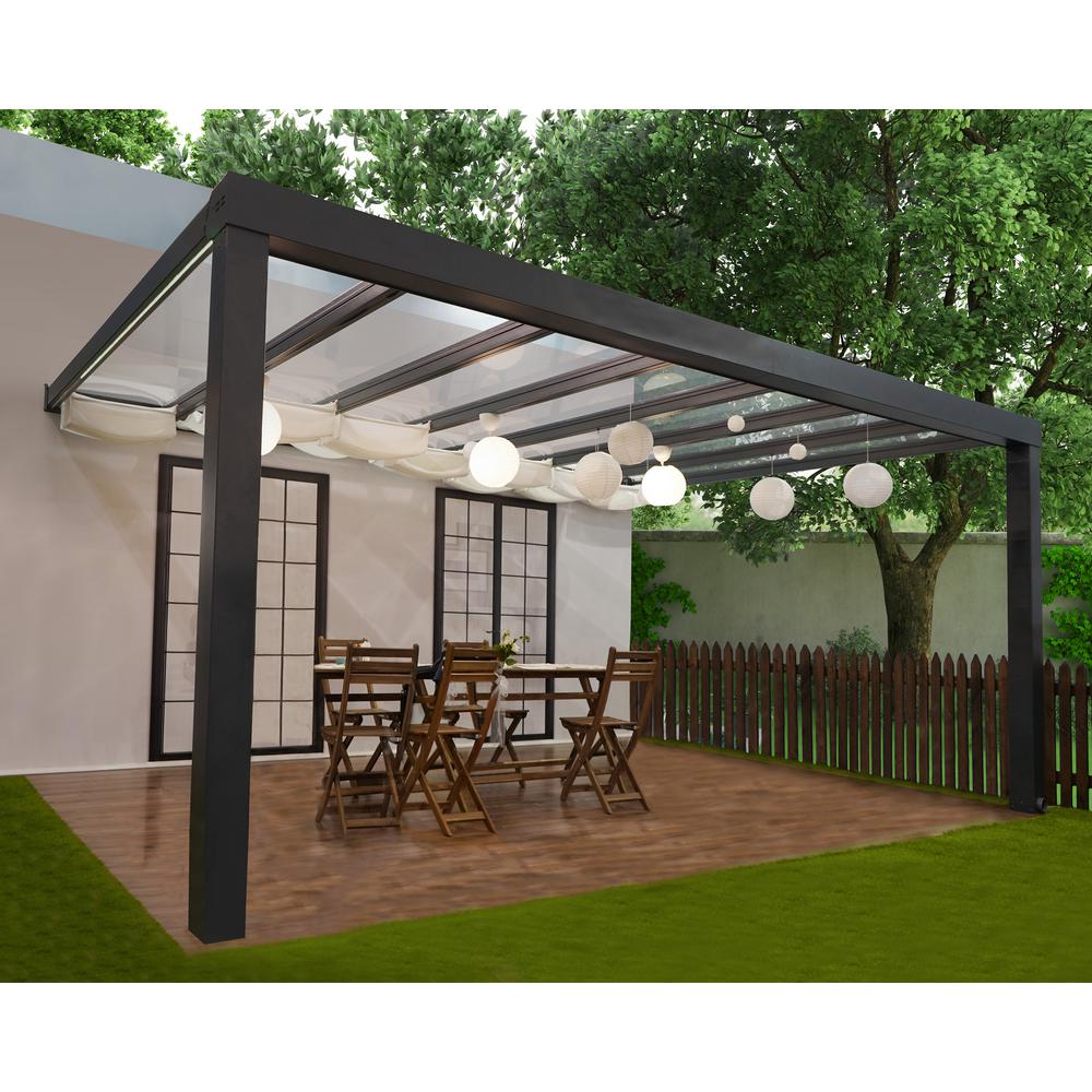Palram Stockholm 17 Ft X 11 Gray Clear Patio Cover Awning 705873 The Home Depot - Clear Patio Cover Palram Stockholm 17 Ft X 11 Gray Clear Patio Cover Awning 705873 The Home Depot - Clear Patio Cover
