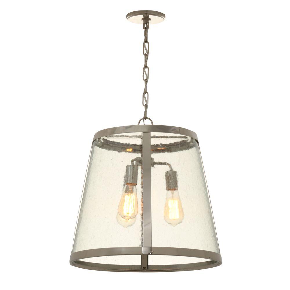 Feiss Harrow 3 Light Polished Nickel Pendant Feiss Harrow 3 Light Polished Nickel Pendant