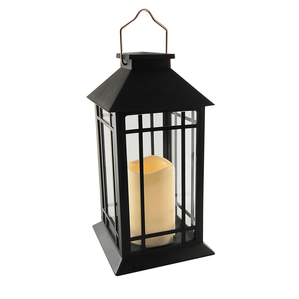 Citronella Candles Torches Insect Repellents Traps The Home 5 In X 11 Solar Black Design Lantern