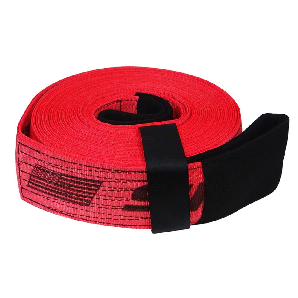 SNAPLOC 4 in. x 30 ft. x 40,000 lbs. Tow and Lifting Strap with Hook and Loop Storage Fastener