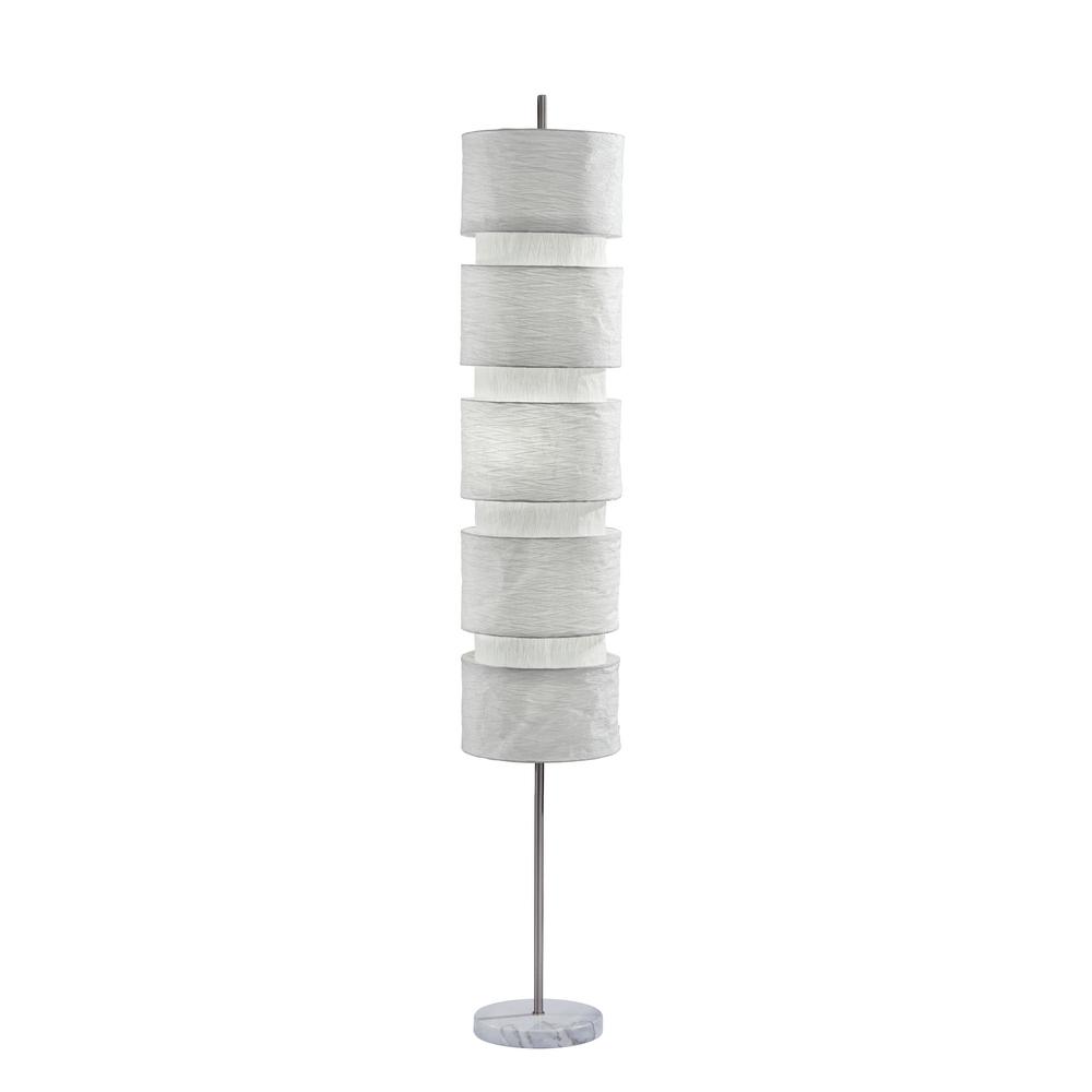 Adesso Skye 62 5 In Steel Floor Lamp