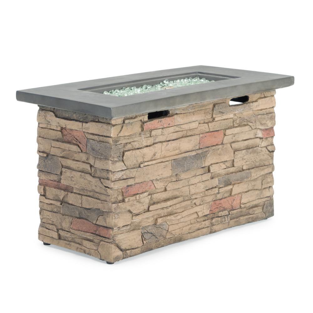 stone propane fire pit